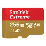 کارت حافظه microSDXC سن دیسک مدل Extreme کلاس A2 استاندارد UHS-I U3 سرعت 160MBps ظرفیت 256 گیگابایت