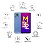 گوشی موبایل سامسونگ مدل Galaxy M32 SM-M325F/DS دو سیم‌ کارت ظرفیت 64 گیگابایت و رم 4 گیگابایت